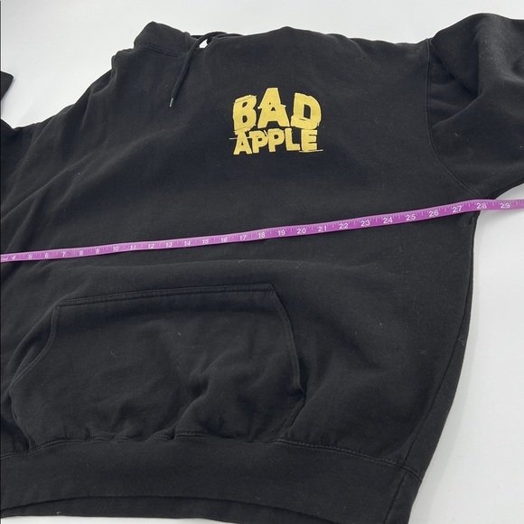 Bad Apple Black Hoodie‎ Assholes Live Forever rotten apple XXL grunge - Picture 5 of 8